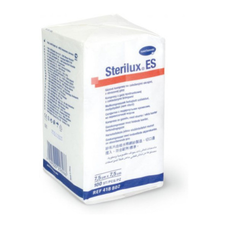 Sterilux ES nesterilný kompres 7,5 x  7,5 cm 100 ks