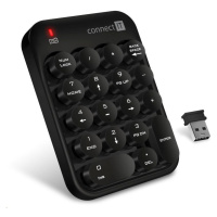 CONNECT IT bezdrôtová numerická klávesnica NumCALC (+ 1x AAA batéria zadarmo), čierna
