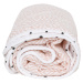 Deka bavlnená mušelínová dvojvrstvová Pre-Washed Pink Squares 95x110cm