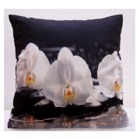 domtextilu.sk Biela obliečka na vankúše s bielymi orchideami 40 x 40cm 3165-124171