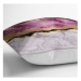 Obliečka na vankúš Minimalist Cushion Covers Marble With Pink And Gold, 45 x 45 cm