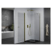 MEXEN/S - Pretória sprchovací kút 70x70, transparent, zlatá + sprchová vanička vrátane sifónu 85
