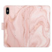 Flipové puzdro iSaprio - RoseGold Marble - iPhone X/XS