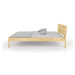 Dvojlôžková posteľ z borovicového dreva 200x200 cm v prírodnej farbe Ammer - Skandica