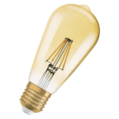 OSRAM LED Vintage 1906 Edison, zlatá, E27, 6,5 W, 824, tl.