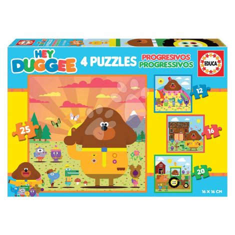 Puzzle Hey Duggee Progressive Educa 12-16-20-25 dielov