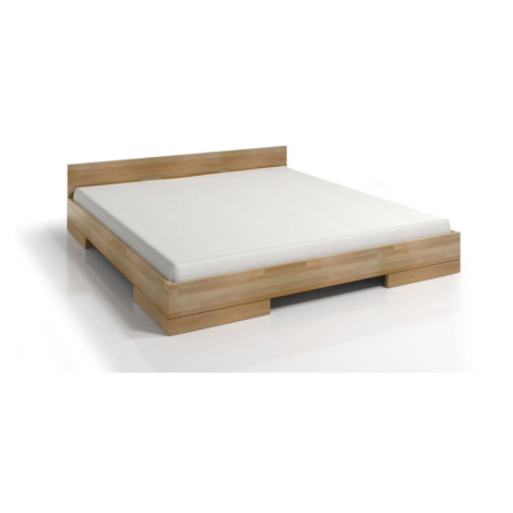 Dvojlôžková posteľ z bukového dreva 160x200 cm v prírodnej farbe Spectrum – Skandica