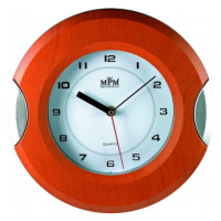 Nástenné hodiny MPM, 2506.5070 - hnedá/strieborná, 27cm