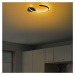 Čierne LED stropné svietidlo 33x46 cm Moon – Opviq lights