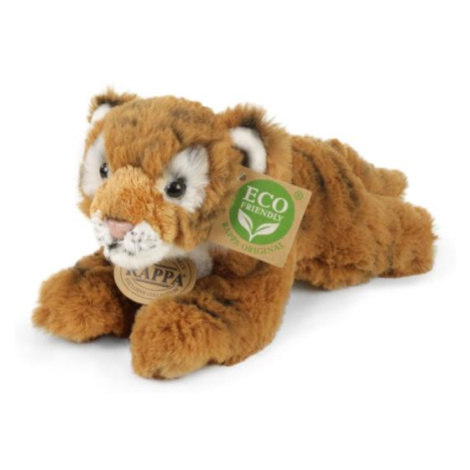 Plyšový tiger hnedý ležiaci, 17 cm, ECO-FRIENDLY