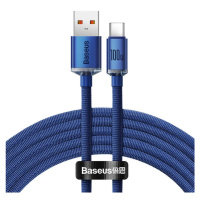 Kábel Baseus Crystal Shine cable USB to USB-C, 100W, 2m (blue)