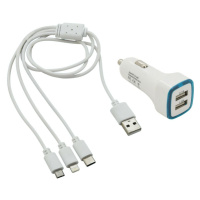 Nabíjačka na telefón USB 3 in1 (micro USB, iPhone, USB C)