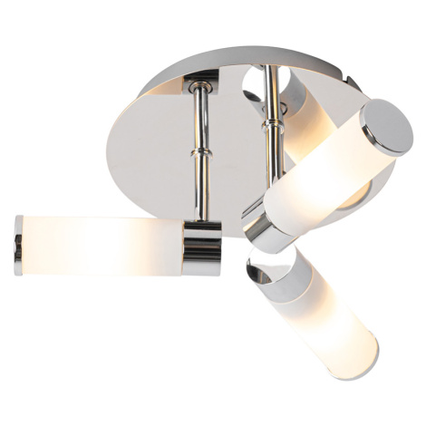 Moderné kúpeľňové stropné svietidlo chróm 3 svietidlo IP44 - Vaňa QAZQA