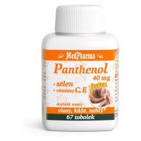 MEDPHARMA Panthenol 40 mg + selén + vitamíny C, E 67 kapsúl