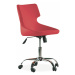 Otočná stolička na kolieskach colorato - červená