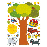 K 1044 AG Design Samolepiace dekorácie - samolepka na stenu - Wall sticker Tree, veľkosť 65 cm x