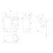 AQUALINE - ZOJA umývadlová skrinka 61,5x74x32cm, 2x dvierka, 1x zásuvka, dub platin 51165