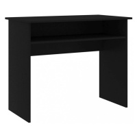 Písací stôl s policou 90x50 cm Dekorhome Čierna,Písací stôl s policou 90x50 cm Dekorhome Čierna
