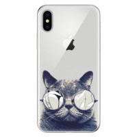 Odolné silikónové puzdro iSaprio - Crazy Cat 01 - iPhone X