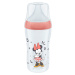 NUK Perfect Match Disney fľaša s kontrolou teploty, červená 260 ml