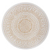 Kusový koberec Twin-Wendeteppiche 105797 Ochre kruh – na ven i na doma - 140x140 (průměr) kruh c