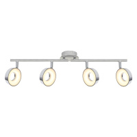 LED stropné svietidlo v lesklej striebornej farbe 71x10 cm Isla – Candellux Lighting