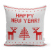 Súprava 4 vianočných obliečok na vankúš a behúň na stôl Minimalist Cushion Covers Happy Holiday