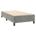 vidaXL Posteľný rám na boxspring bledosivý 90x200 cm, zamat