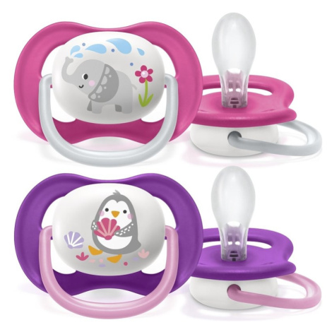 Avent Ultra Air Animals slon/tučniak ružová/lila