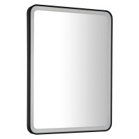 SAPHO - VENERO zrkadlo s LED osvetlením 60x80cm, čierna VR260