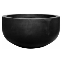 Kvetináč City bowl, farba čierna, viac veľkostí - PotteryPots Velikost: L - v. 68 cm, ⌀ 128 cm