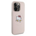 Hello Kitty PU Kitty Asleep Logo MagSafe Zadný Kryt pre iPhone 15 Pro Pink