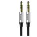 Baseus Yiven Series audio kábel 3, 5mm Jack 0, 5m, strieborná-čierna