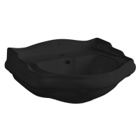 RETRO keramické umývadlo 56x46, 5cm, čierna mat 104531