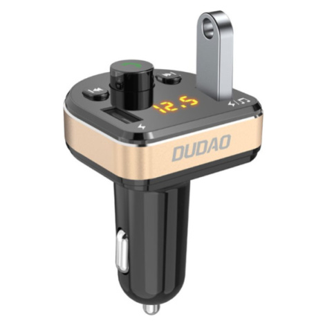 Dudao R2Pro, FM transmitter + Autonabíjačka, 2xUSB, 15W, čierny