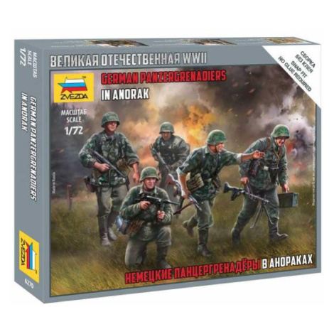 Wargames (WWII) figurky 6270 - German Panzergrenadiers (1:72) Zvezda