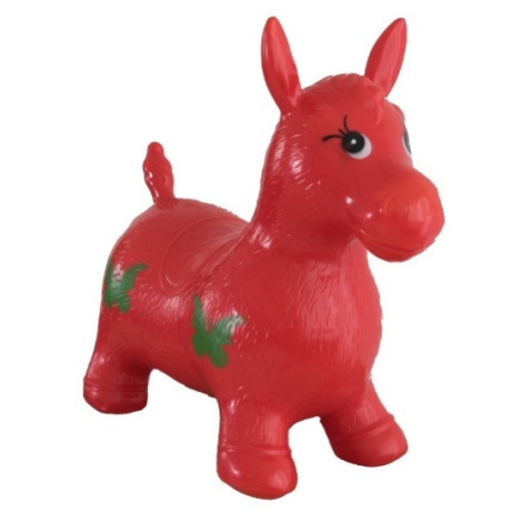 Hopsadlo kôň skákací gumový červený Teddies