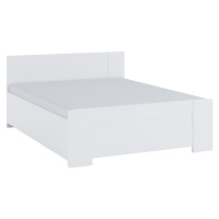 Expedo Manželská posteľ BONY + rošt, 160x200, biela + penový matrac 14 cm