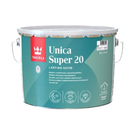 UNICA SUPER 20 - Odolný alkyd-uretánový lak bezfarebný polomatný 9 L
