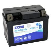 EXIDE motobatéria AGM 12 V, 3Ah, 50A, AGM12-4