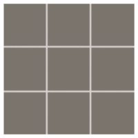 Mozaika Rako Color Two tmavo šedá 10x10 cm, mat GAA0K111.1