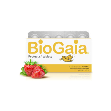 BIOGAIA ProTectis s príchuťou jahoda 10 tabliet