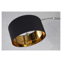LuxD 17081 Stojanová lampa SNAKE čierno zlatá Stojanové svietidlo