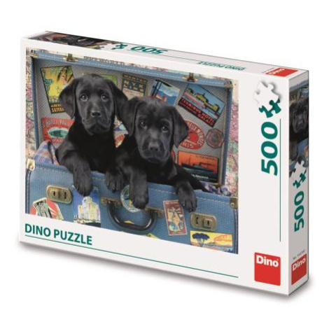 Dino ŠTENIATKA V KUFRI 500 Puzzle