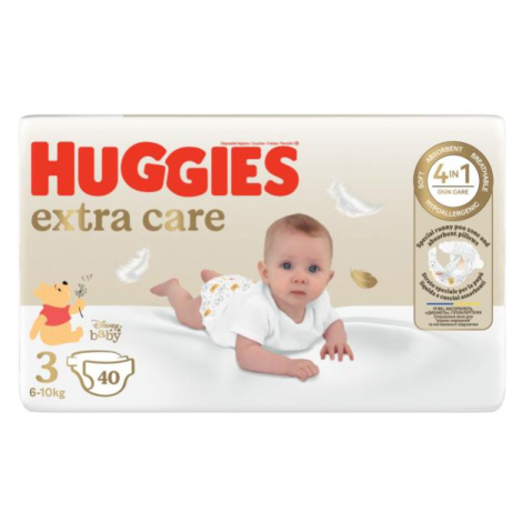 HUGGIES® Plienky jednorázové Extra Care 3 (6-10 kg) 40 ks