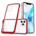 Odolné puzdro na Apple iPhone 11 Pro Hybrid Armor 3v1 transparentno-červené