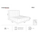 Svetlomodrá čalúnená dvojlôžková posteľ s úložným priestorom s roštom 180x200 cm Bali – Cosmopol