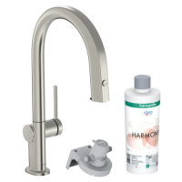 Hansgrohe Aqittura M91, filterSystem 210, vyťahovací výtok, 1jet, sBox, štartovacia sada, vzhľad