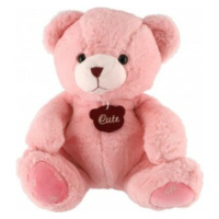 Medveď sediaci plyšový 40 cm ružový