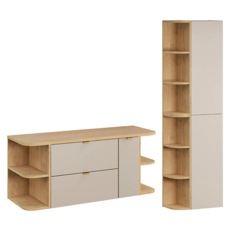 Petits-meubles KÚPEĽŇOVÝ NÁBYTOK 120.4cm Azel 2-dielna súprava Kašmír